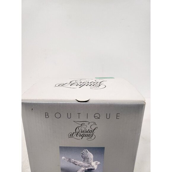 VTG 1993 Cristal D' Arques France Lead Crystal Cut Glass Flying Bird Figurine - Picture 3 of 13